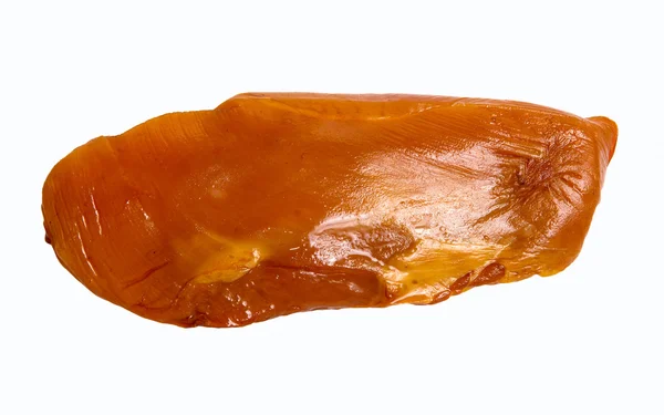 Beyaz arka plan üzerinde izole Füme tavuk fileto