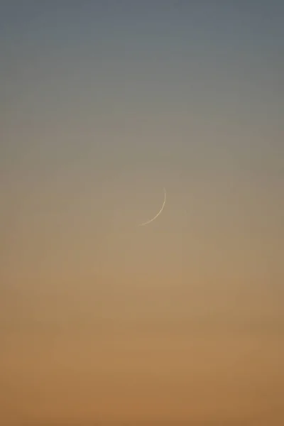 Krásný Večer Uprostřed Pohled Srpek Měsíce Vidět Ticknock Forest National — Stock fotografie