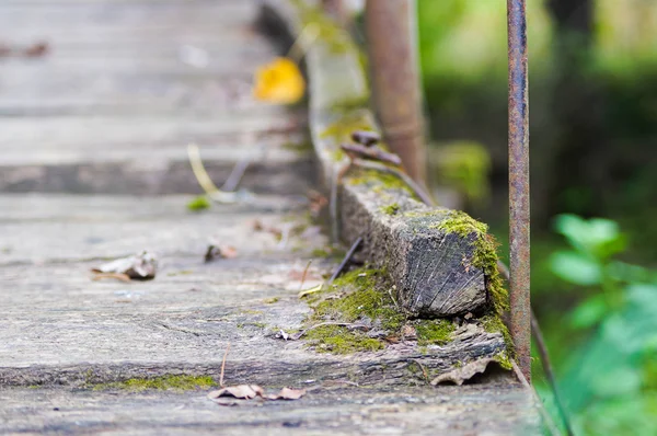 Wooden bridge right part — Stock Photo, Image