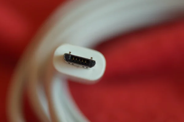 Makro skott av en kabel — Stockfoto