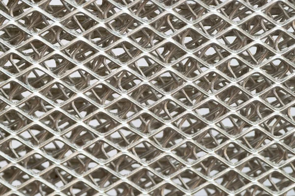 Vue macro d'une grille de protection à double couche — Photo