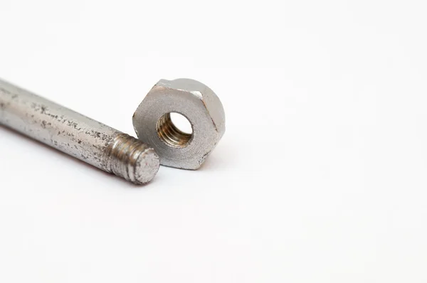 Home made bolt and screw nut — Stock Photo, Image