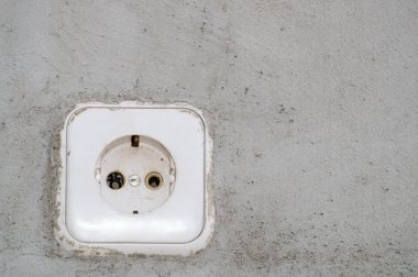 Damaged wall socket
