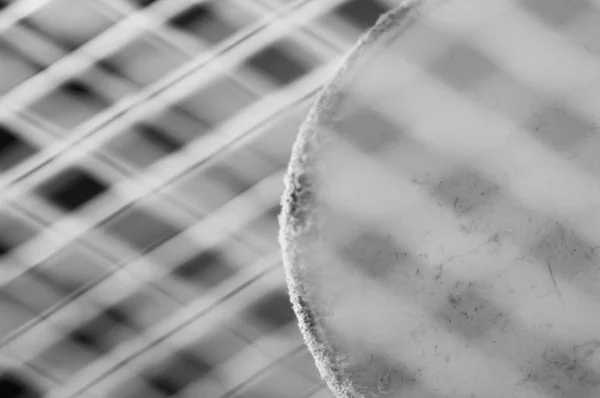 Macro shot de la poussière qui se trouve sur le ventilateur — Photo