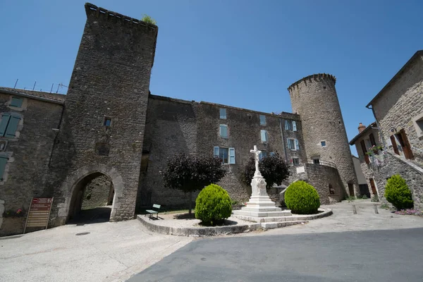 Mittelalterliches Dorf Sainte Eulalie Cernon Aveyron — Stockfoto