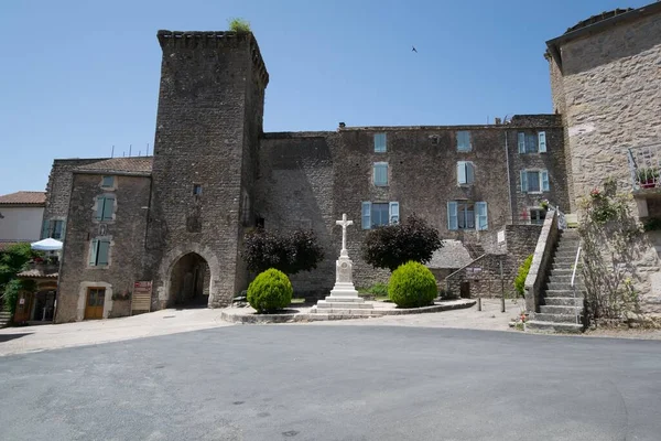 Vila Medieval Sainte Eulalie Cernon Aveyron — Fotografia de Stock