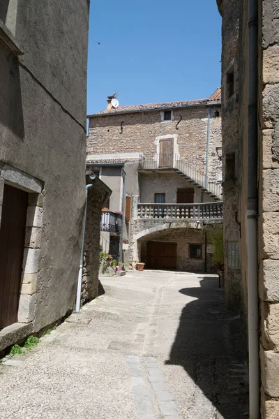 Mittelalterliches Dorf Sainte Eulalie Cernon Aveyron — Stockfoto
