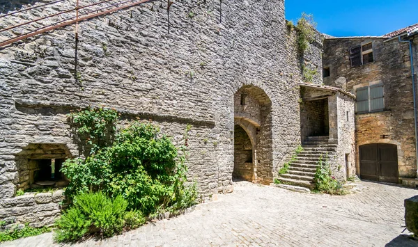 Couvertoirade Hübsches Mittelalterliches Dorf Aveyron — Stockfoto