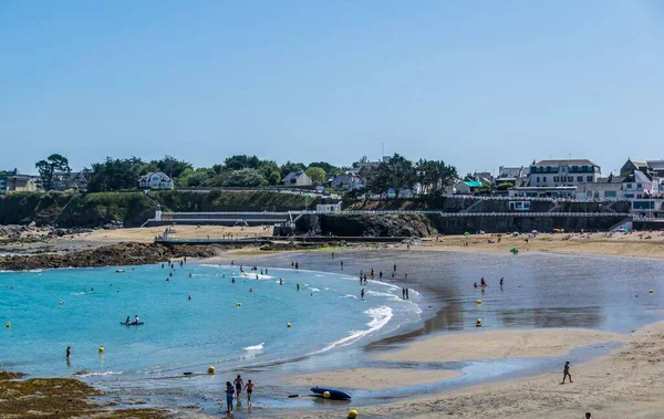 Saint Quay Portrieux Byn Vid Kusten Engelska Kanalen Frankrike — Stockfoto