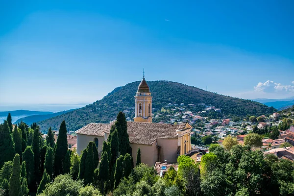 Village Turbie Sur Côte Azur Avec Vue Sur Monaco — Photo