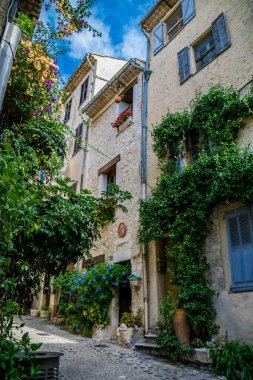 Saint-Paul-de-Vence, Fransız Rivierası 'ndaki Alpes-Maritimes kasabası. Fransa.