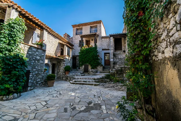 Gourdon Mit Dem Spitznamen Adlernest Liegt Den Alpes Maritimes Der — Stockfoto