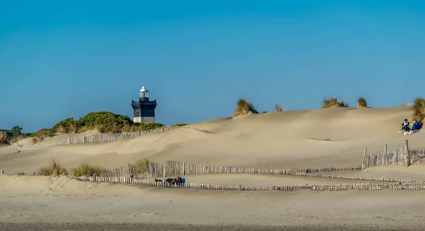 Playa Espiguette Cerca Ciudad Grau Roi Camarga — Foto de Stock