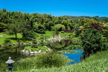 Japon bahçesinin güzelliği ve sükuneti..