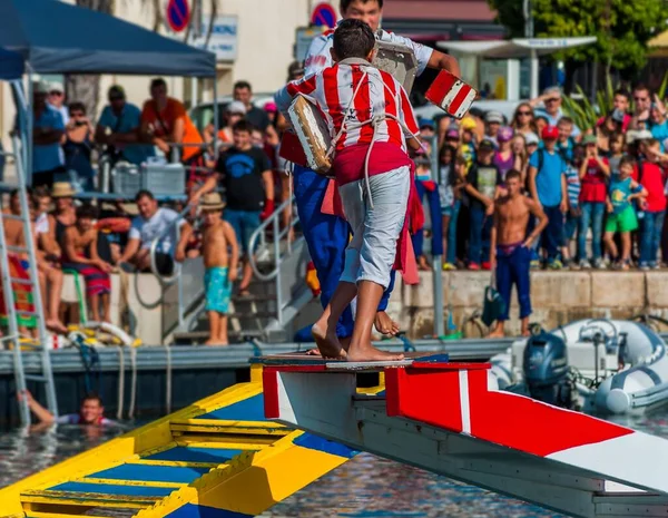 Giostra Acqua Giochi Tradizionali Nel Sud Della Francia — Foto Stock