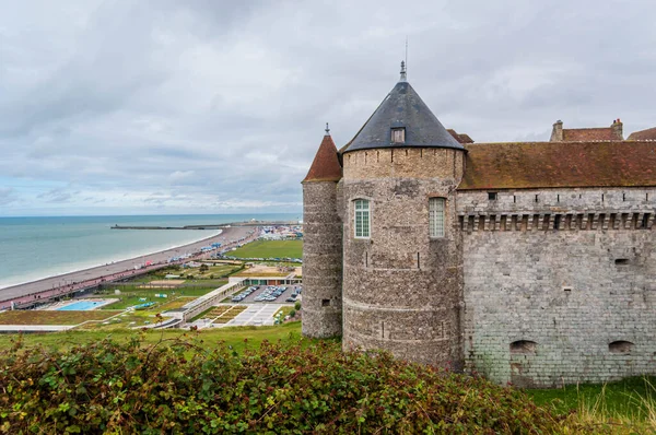 迪耶普 它的城堡 法国诺曼底 图库照片