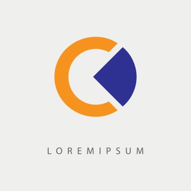 C Letter Business Logo Design. Vector Illustration of letter c with a quarter circle. Vintage Modern Logo Line Art Design Template