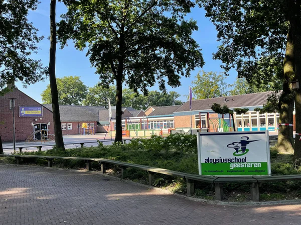 Geesteren Hollanda Eylül 2021 Aloysiusschool Adında Hollandalı Bir Ilkokul Bazisonderwijs — Stok fotoğraf