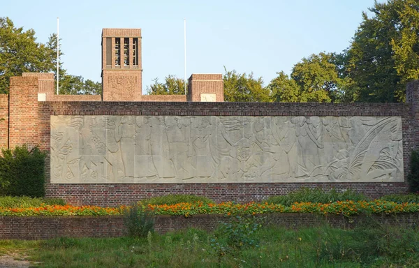 Amersfoort Países Bajos Septiembre 2021 Pared Trasera Del Monumento Belga — Foto de Stock