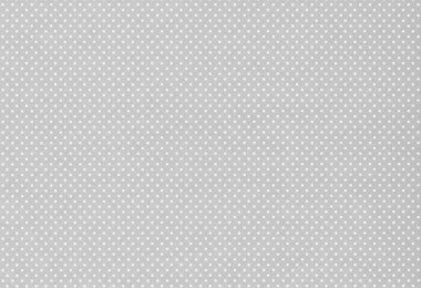 Üniformalı bir ızgarada küçük beyaz benekli gri kağıtlar. Minimalist tasarım arkaplan olarak kullanılır