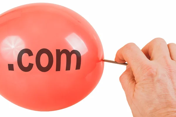 Bursting of the dot com bubble — Stock Photo, Image