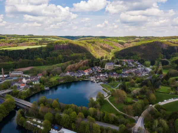 Aerial View Monastery Church Sankt Maria Magdalena Wuppertal Beyenburg Located — Stock Photo, Image