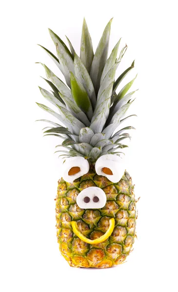 Lustige Ananas — Stockfoto