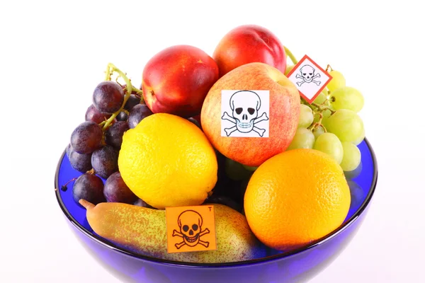 Poisoned fruits — Stock Photo, Image