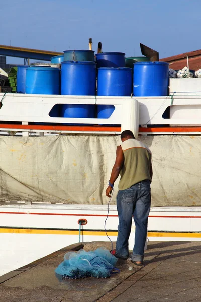 Fisherman at work — Stock Photo, Image