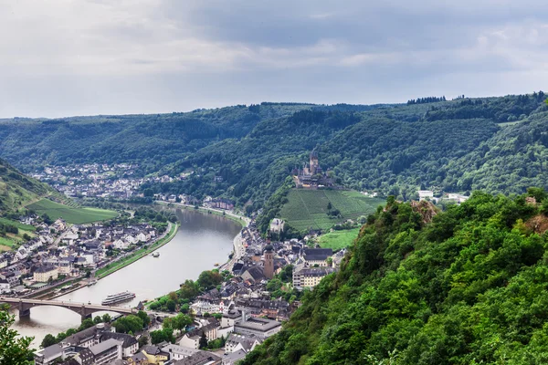 Cochem on the Moselle river — Stok fotoğraf