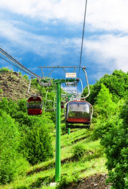 Cochem Moselle üzerinde kablo demiryolu