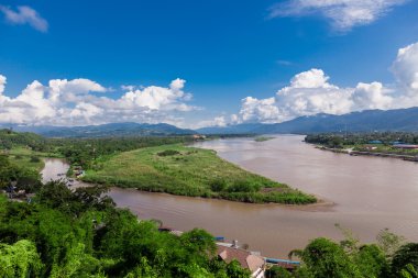 Mekong Nehri, Chiang Rai Eyaleti, Tayland altın üçgen