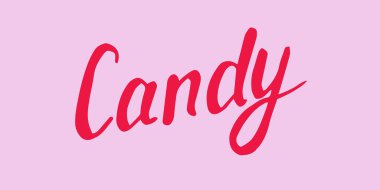 Şekerleme çizimi. Mektup. El yapımı tatlı..