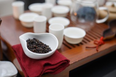 Çay töreni ahşap tablo