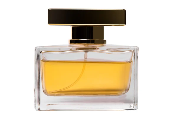 Bebida de perfume feminino isoalted em um fundo whtie — Fotografia de Stock
