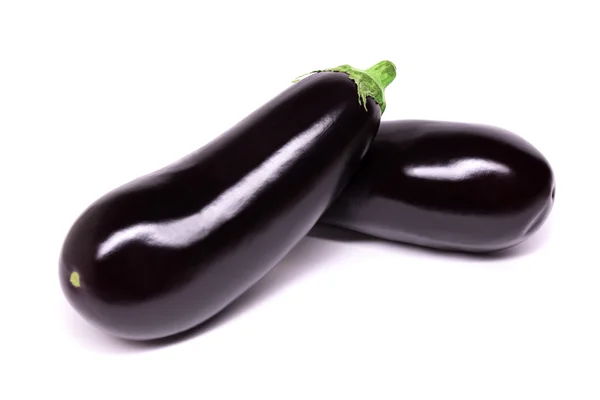 Raw eggplant isolated on a white background Stock Image