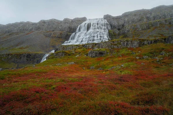 Dynjandi Oder Fjallfoss Wasserfall Den Westfjorden Norden Islands Schöne Natur — Stockfoto