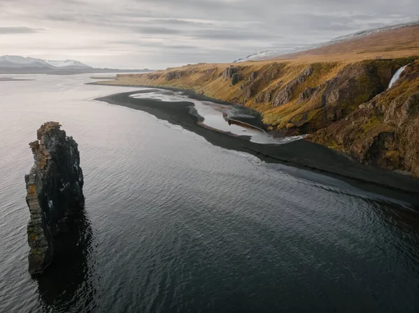 Hvitserkur Rock Noroeste Islândia Dia Islandês Bela Paisagem Natureza Vista — Fotografia de Stock