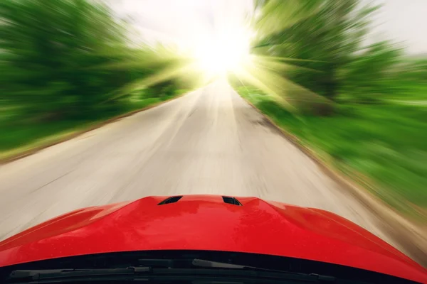 Auto rossa velocità di trasmissione — Foto Stock