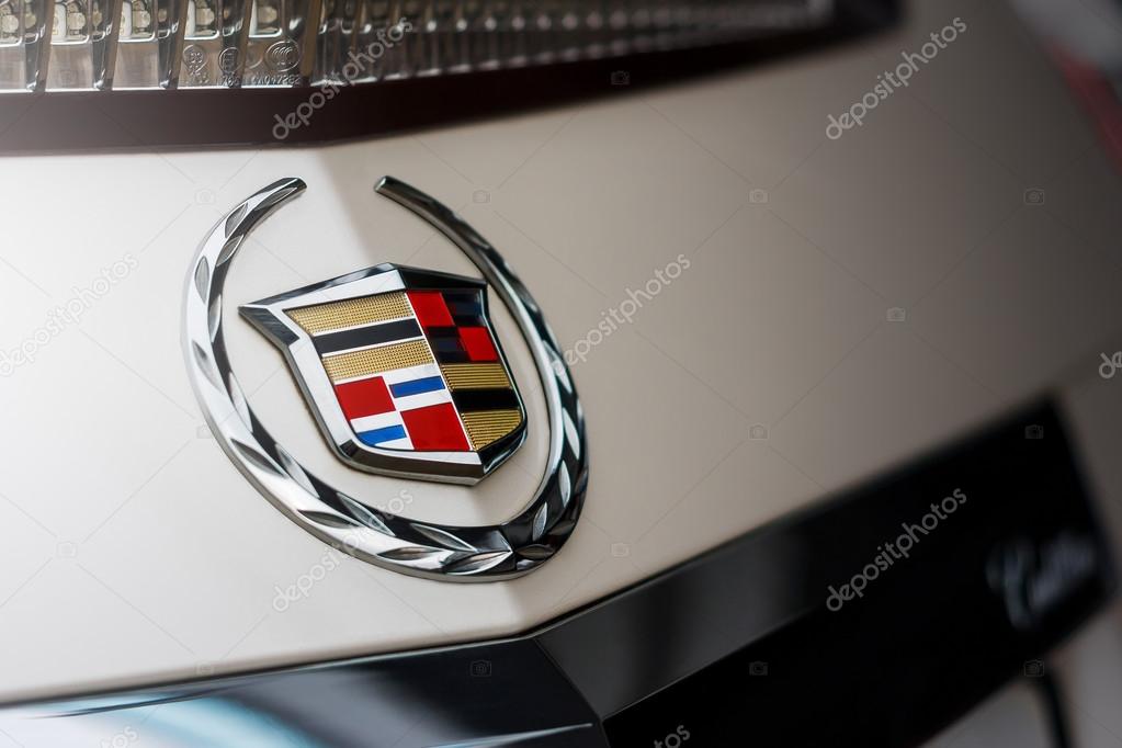 Emblem of Cadillac company on car at daytime