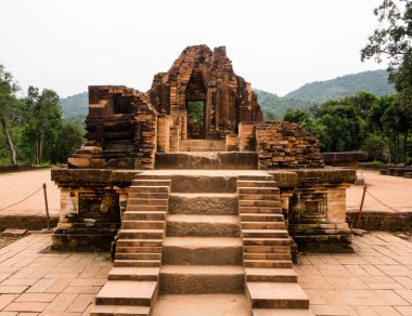 Eski Champa Krallığı 'nın tarihi yeri, oğlumun harabeleri Da Nang, Vietnam