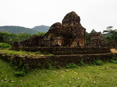 Eski Champa Krallığı 'nın tarihi yeri, oğlumun harabeleri Da Nang, Vietnam