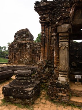 Eski Champa Krallığı 'nın tarihi yeri, oğlumun harabeleri Da Nang, Vietnam