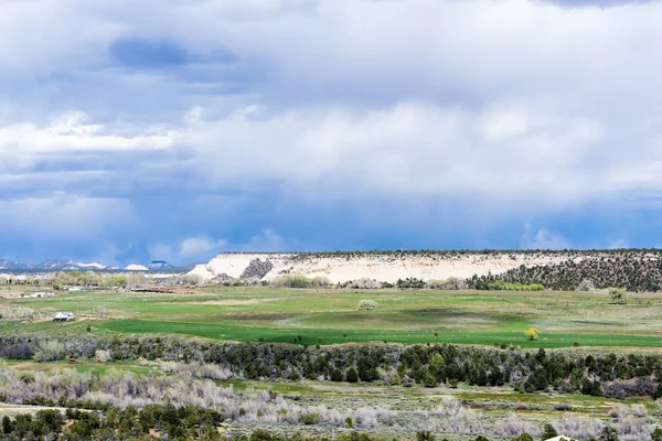 Beautiful clouds over the valley in scenic town of Boulder - Utah, USA