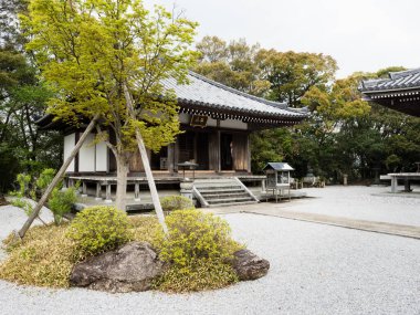 Konan, Kochi ili, Japonya - 6 Nisan 2018: Dainichiji 'de, Shikoku hac yolculuğunun 28 numaralı tapınağı