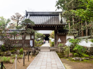 Nankoku, Kochi ili, Japonya - 6 Nisan 2018: Kokubunji 'de, Shikoku hac yolculuğunun 29 numaralı tapınağı