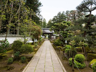 Nankoku, Kochi ili, Japonya - 6 Nisan 2018: Kokubunji 'de, Shikoku hac yolculuğunun 29 numaralı tapınağı