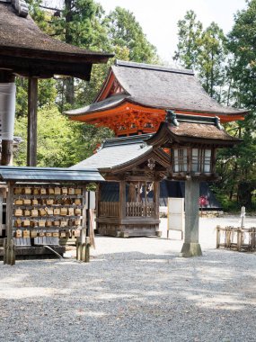 Kochi, Japonya - 6 Nisan 2018: Japonya 'da önemli kültürel mülkiyet olarak tanımlanan tarihi Tosa tapınağı