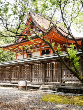 Kochi, Japonya - 6 Nisan 2018: Japonya 'da önemli kültürel mülkiyet olarak tanımlanan tarihi Tosa tapınağı