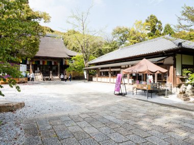 Kochi, Japonya - 6 Nisan 2018 Shikoku haccının 31 numaralı tapınağı olan Chikurinji 'de